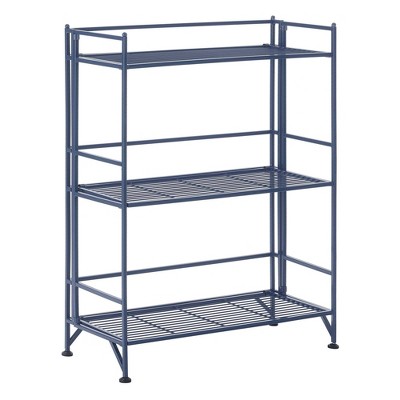 32.5"  Breighton Home FlexiSpace 3-Tier Wide Foldable Metal Shelf