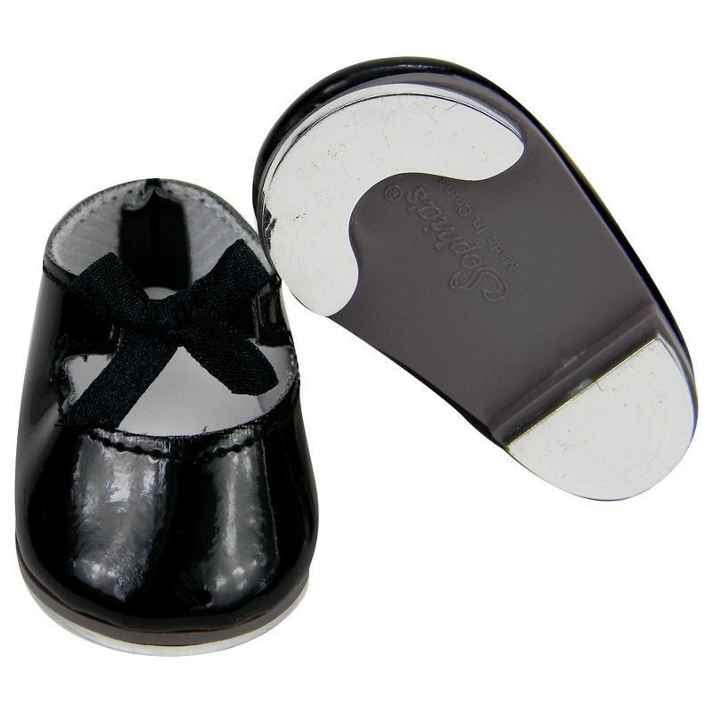 Sophia’s Patent Leather Mary Jane Tap Shoes for 18" Dolls, Black, 3 of 6