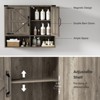 Wall Mounted Cabinet with Adjustable Shelves, Space Saving Above Toilet Storage Cabinet - 4 of 4