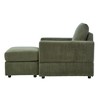 GDFStudio Warner Corduroy 55" D Upholstered Accent Chair with Ottoman - 4 of 4
