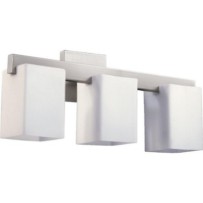 Quorum Lighting Modus 3-Light Satin Nickel Wall Sconce