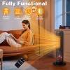 SEVOBAL Indoor Heaters 25" Tower Space Heater with 3D Flame Oscillation Adjustable Thermostat for Bedroom Living Room - 4 of 4
