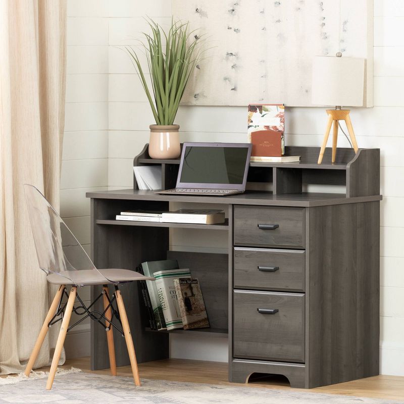 Versa Computer Desk with Hutch - South Shore, 3 of 15