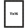 PosterPalooza | 11x16 Thin Barnwood Picture Frame, UV Acrylic, 2 Finishes - Grey and Black - 2 of 4