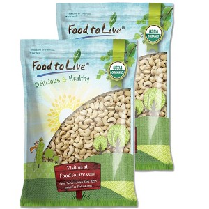 Organic Cashews - Whole, Size W-320, Unsalted - by Food To Live - 1 of 4