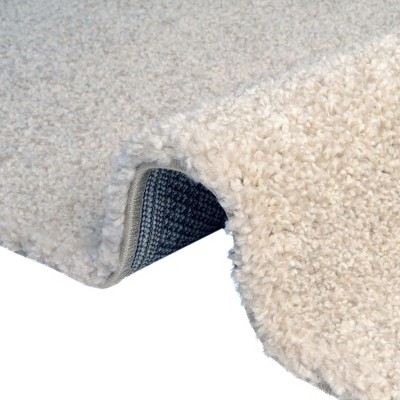 Ivory Shag Bliss 9' x 12' Synthetic Easy-Care Area Rug
