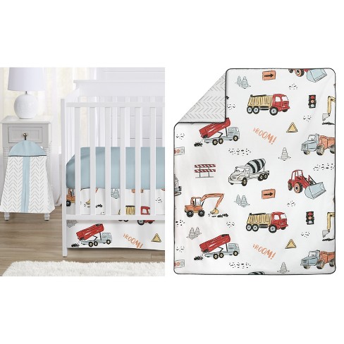 Construction themed shop crib bedding