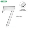 Unique Bargains Self-adhesive 304 Stainless Steel Metal Mailbox Decor House Number 1 Pc - 3 of 4
