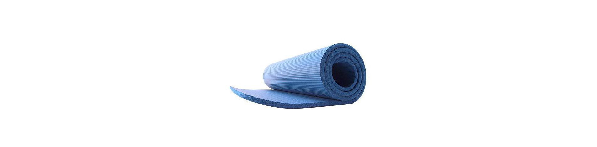 GoFit Deluxe Pilates and Yoga Mat - Blue (12mm)