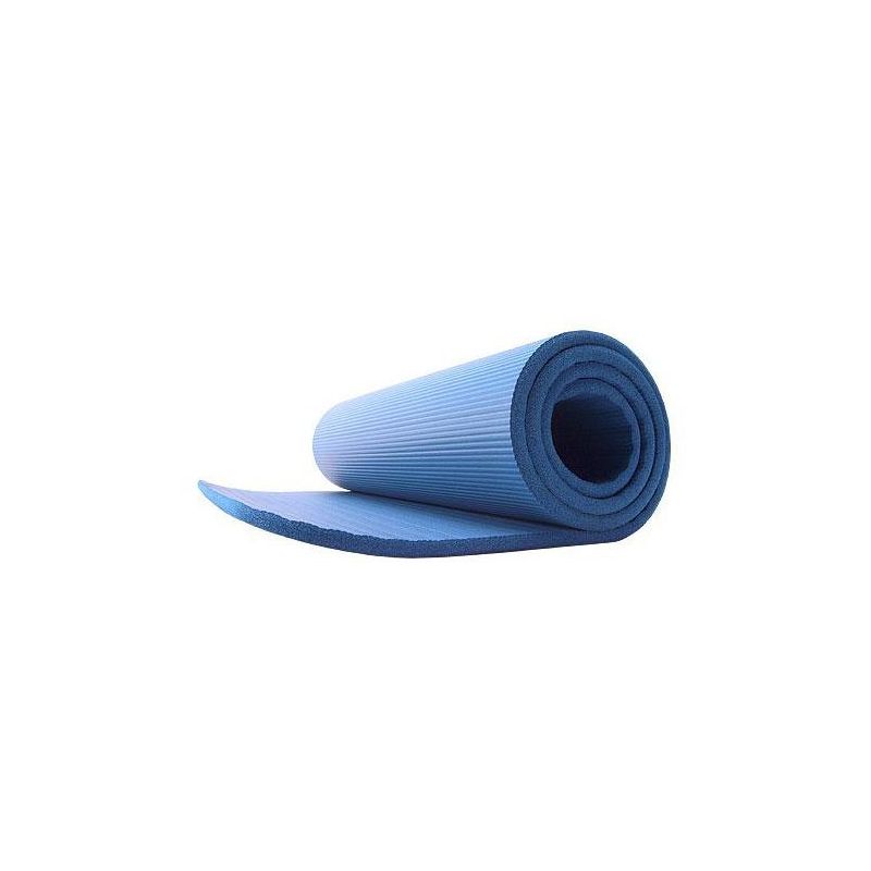 GoFit Deluxe Pilates and Yoga Mat - Blue (12mm), 1 of 7