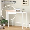 Lirago 47 Inch Industrial Bar Table with Metal Legs – Thickened Solid Wood Top, 300lbs Capacity White - 4 of 4