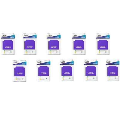 Ultimate Guard 10 Packs Ultimate Guard Purple Card Dividers (10) Standard Size Display Case