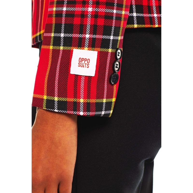 OppoSuits Women's Blazer - Lumberjackie - Red, 5 of 8