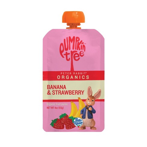 Peter Rabbit Organics Banana & Strawberry - 4oz : Target