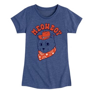 Girls' - Instant Message - Barn Cat Fitted Short Sleeve Graphic T-Shirt - 1 of 4