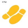 Unique Bargains Home Classroom Floor Stairs Decal PVC Footprint Sticker 4 Pairs - 3 of 4
