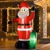 HOMCOM 8ft Christmas Inflatable Santa Claus with Toy Bag, Outdoor Blow-Up Yard Decoration with LED Lights Display - 3 of 4