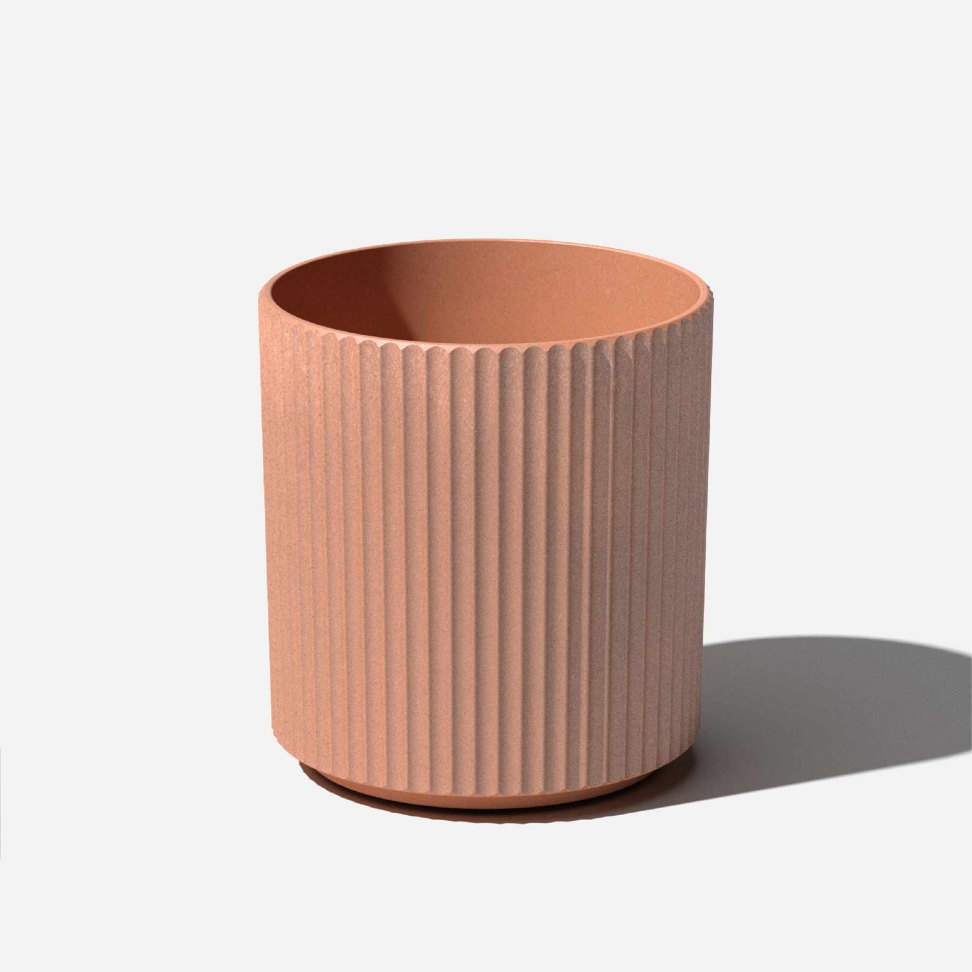 Veradek Demi Series 16" Plastic-Stone Planter - Terracotta