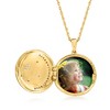 Ross-Simons 0.10 ct. t.w. Diamond Celestial Locket Necklace in 18kt Gold Over Sterling Size 18 - 3 of 4