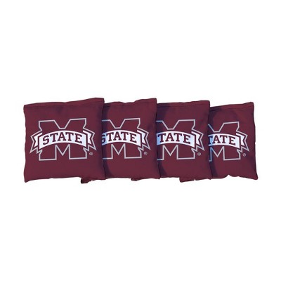 NCAA Mississippi State Bulldogs Corn-Filled Cornhole Bags Burgundy - 4pk