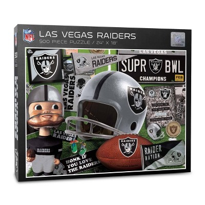 NFL Las Vegas Raiders 500pc Retro Series Puzzle