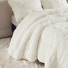 Gracie Mills Susie Solid Shaggy Long Fur Duvet Cover Set - 3 of 4