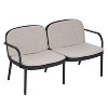 Okak Minimalist PP Patio Accent Chairs Upholstered Club Chairs/Loveseat/Combo,Chic Outdoor Armchair for Poolside,Garden&Backyard - 4 of 4