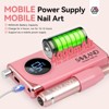 SAVILAND 40,000RPM Electric Nail Drill Kit: 13 Professional Bits for Manicure/Pedicure-Salon Pink - 3 of 4