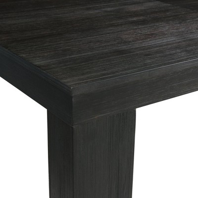 Jasper Black Wood Extendable Rectangular Dining Table