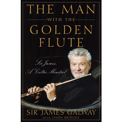 Man with the store golden flute