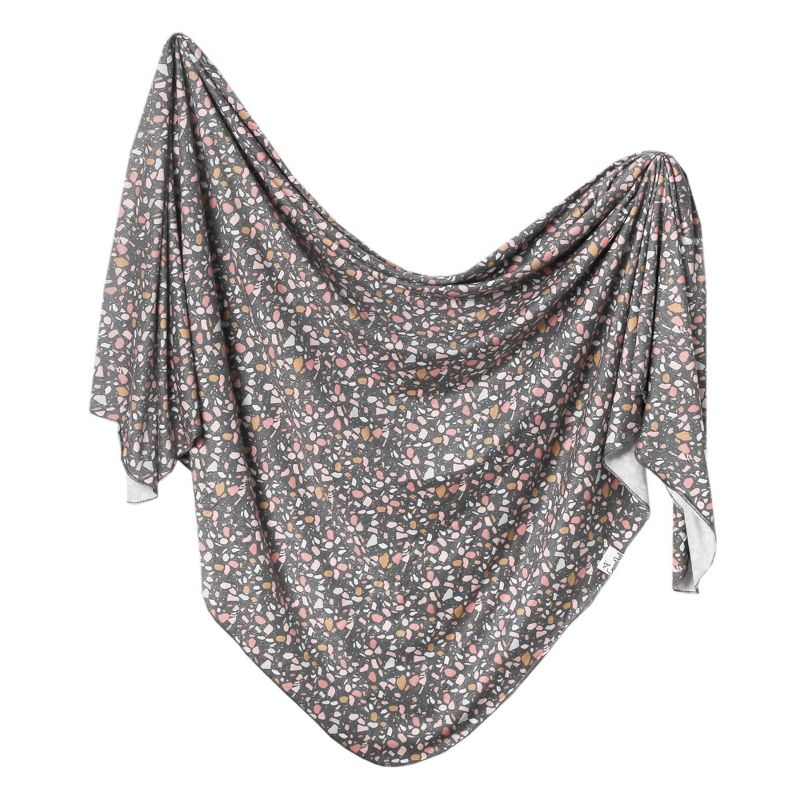 Copper Pearl Bloom Knit Swaddle Blanket, 1 of 10