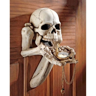 Design Toscano Begger for Souls Skeleton Wall Sculpture