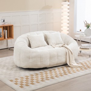 CAVINAS Lazy Loveseat Sofa Bean Bag Chair Couch Accent Floor Soft with Comfort Lounger High Back for Living Room - 1 of 4