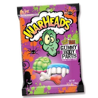 Warheads™ Halloween Sour Shaped Gummy Parts - 3.73oz