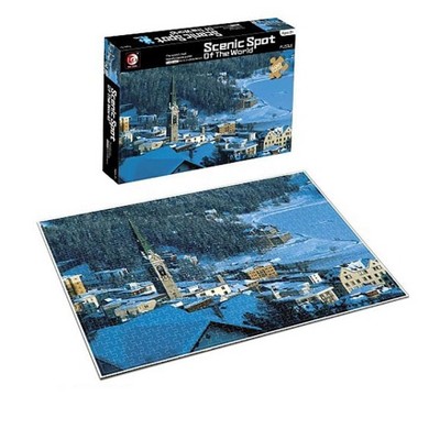 Toynk Scenic Spot of the World Snowy Town 500 Piece Jigsaw Puzzle