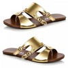Men's Flat Gladiator Sandal Gold - 3 of 4