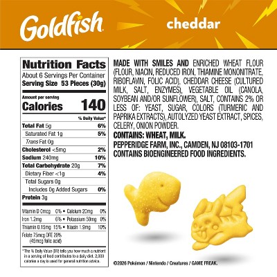 Goldfish Limited Edition Pikachu Cheddar Crackers - 6.6oz