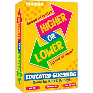 QUOKKA Card Game for Kids Higher or Lower | Guess Fun Questions - Challenge Game for Family Night - 1 of 4