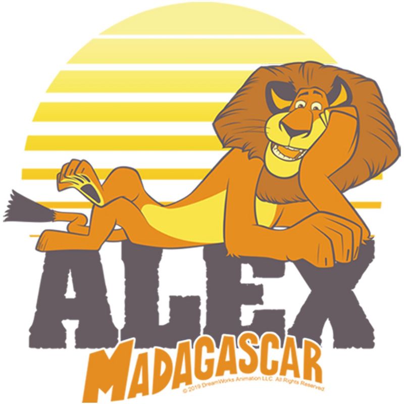 Boy's Madagascar Alex The Lion Character Name T-Shirt, 2 of 5