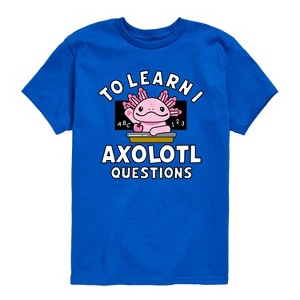 Boys' - Instant Message - To Learn I Axolotl Questions Short Sleeve Graphic T-Shirt - 1 of 4