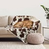 Arlee Home & Pet Waterproof Soft Plush Reversible Furniture Protector Dog and Cat Blanket - 60" x 70" - Cream/Black - 3 of 4