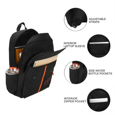 Dragon Ball Z Goku Symbols Black 17.5” Adult Commuter Backpack — фото 3