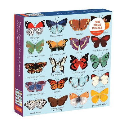 Galison Butterflies of North America Family Puzzle - 500pc