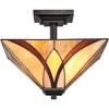Quoizel Lighting Asheville 2 - Light Semi-Flush Mount in  Valiant Bronze - 4 of 4