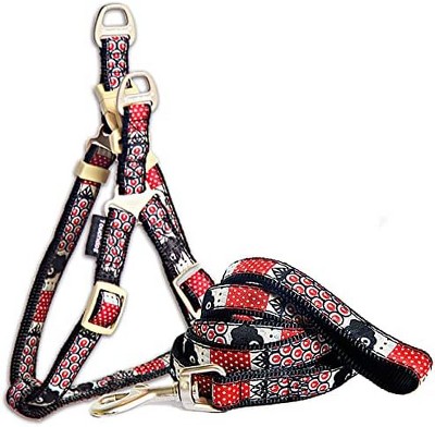 Touchdog  'Owl-Eyed' Tough Stitched Dog Harness and Leash