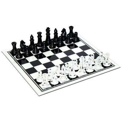 Round Chess Set With Board Wooden Chess Table With Storage 