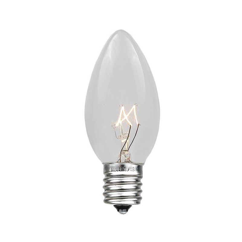 Novelty Lights C9 Incandescent Traditional Vintage Christmas Replacement Bulbs 25 Pack, 2 of 9