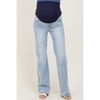 Pinkblush Medium High Rise Wide Leg 90'S Maternity Jeans - 3 of 4