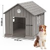 Kumasinova 31"/38" Weatherproof Dog Crate with Ventilation Design,Spacious Small/Medium Dog Crate for Indoor&Outdoor Use,Durable Dog Kennel Furniture - 2 of 4
