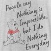Women's Winnie the Pooh I Do Nothing Everyday Racerback Tank Top - 2 of 4